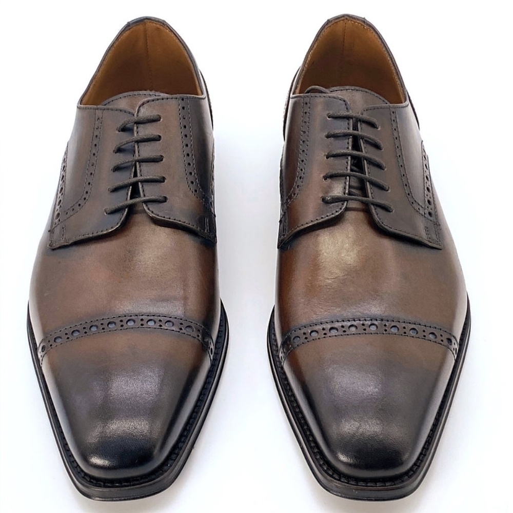 ANTONIO MAURIZI Brogue Cap Toe Derby